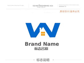 W房電子行業(yè)軟件網(wǎng)絡(luò)科技logo標志設(shè)計解析